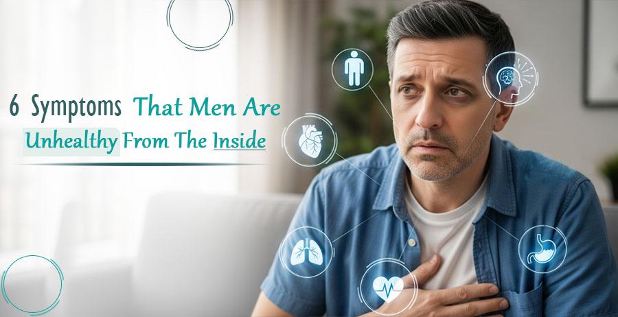 6 symptoms that men are unhealthy from the inside